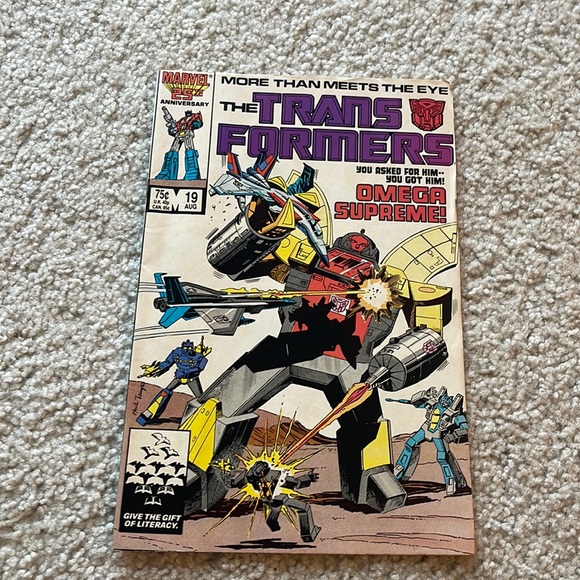 Transformers #19 (Aug 1986, Marvel) F/VF 7.0 1st appearance Omega Supreme - Picture 1 of 2